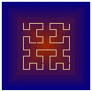 Third Iteration in Hilbert Curve