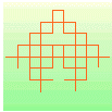 Second Iteration in Mandelbrot Curve