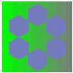 Second Iteration in Sierpinski Hexagon