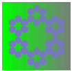Third Iteration in Sierpinski Hexagon