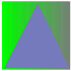 First Iteration in Sierpinski Gasket