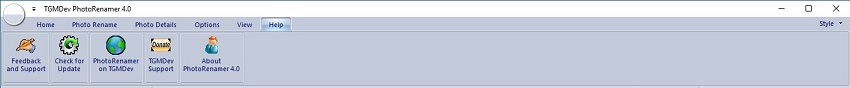 PhotoRenamer 4.1 Ribbon