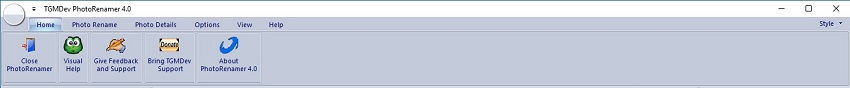 PhotoRenamer 4.1 Ribbon