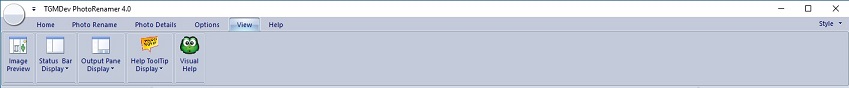 PhotoRenamer 4.1 Ribbon